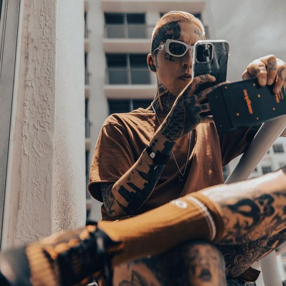 NEW Prada PR14YS 1425S0 Talc Dark Grey Rectangle Unisex Sunglasses - Picture 13 of 14